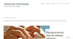 Desktop Screenshot of marketingemotionnel.com