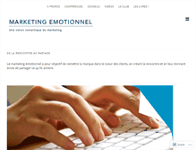 Tablet Screenshot of marketingemotionnel.com